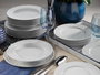 Hermia Vajilla de Porcelana SV24Y200 de 24 Piezas en Blanco